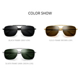 FONEX Titanium Men Folding Polarized Sunglasses T839