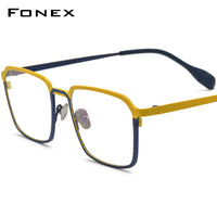 FONEX Titanium Glasses Frame Men Square Eyeglasses  F85781