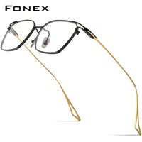 FONEX Titanium Glasses Frame Men Square Eyeglasses ACT-Seven