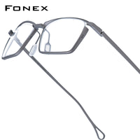 FONEX Titanium Glasses Frame Men Square Eyeglasses 85819