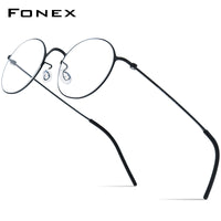 FONEX Titanium Glasses Frame Men Screwless Eyeglasses F85885