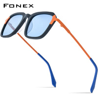 FONEX Colorful Acetate Titanium UV400 Polarized Sunglasses F85786T