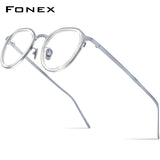 FONEX Acetate Titanium Glasses Frame Men Square Eyeglasses IE-011