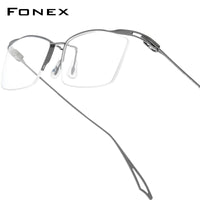 FONEX Titanium Glasses Frame Men Square Eyeglasses F98640