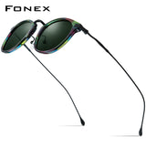 FONEX Titanium AcetateMen  Polarized Sunglasses F85845T