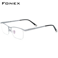 FONEX Kính Titan Gọng Kính Mắt Vuông Nam F85640