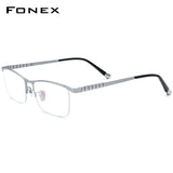 FONEX Kính Titan Gọng Kính Mắt Vuông Nam F85640
