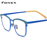 FONEX Titanium Glasses Frame Men Square Eyeglasses F85902