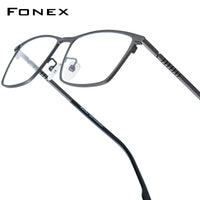 FONEX Titanium Glasses Frame Men Square Eyeglasses 85915