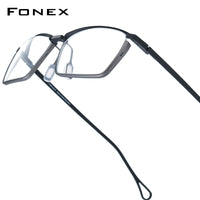 FONEX Titanium Glasses Frame Men Square Eyeglasses 85819