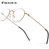 FONEX Titanium Glasses Frame Men Screwless Eyeglasses F85885