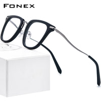 FONEX Acetate Titanium Glasses Frame Men Eyeglasses F85793