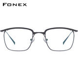 FONEX Titanium Glasses Frame Men Square Eyeglasses F85724