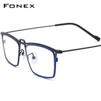 FONEX Titanium Glasses Frame Men Square Eyeglasses F85794