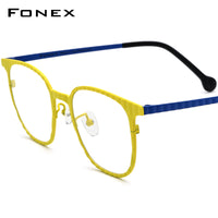 FONEX Titanium Glasses Frame Men Square Eyeglasses F85829