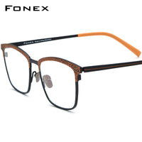 FONEX Titanium Glasses Frame Men Square Eyeglasses F85902