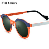 FONEX Titanium Women Cat Eye Polarized Sunglasses F85797T