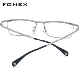 FONEX Titanium Glasses Frame Men Square Eyeglasses 85911