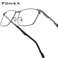 FONEX Titanium Glasses Frame Men Square Eyeglasses 85916