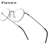 FONEX Titanium Glasses Frame Men Screwless Eyeglasses F85885