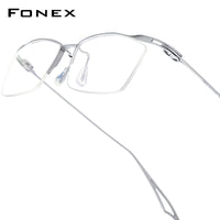 FONEX Titanium Glasses Frame Men Square Eyeglasses F98640