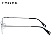 FONEX Titanium Glasses Frame Men Square Eyeglasses 85911