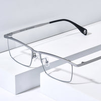 FONEX Titanium Glasses Frame Men Square Eyeglasses 85911