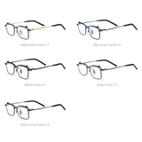 FONEX Titanium Glasses Frame Men Square Eyeglasses 401T