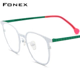 FONEX Titanium Glasses Frame Men Square Eyeglasses F85829