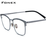 FONEX Titanium Glasses Frame Men Square Eyeglasses F85902