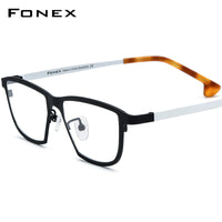 FONEX Titanium Glasses Frame Men Polygon Eyeglasses F85824