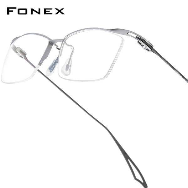 FONEX Titanium Glasses Frame Men Square Eyeglasses F98640