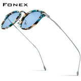 FONEX Titanium AcetateMen  Polarized Sunglasses F85845T