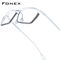 FONEX Titanium Glasses Frame Men Square Eyeglasses 85819