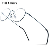 FONEX Titanium Glasses Frame Men Screwless Eyeglasses F85885