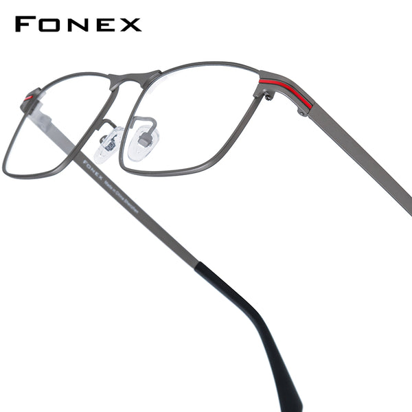 FONEX Titanium Glasses Frame MenSquare Eyeglasses 85928