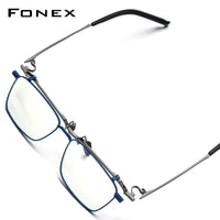 FONEX Titanium Glasses Frame Men Square Eyeglasses 401T