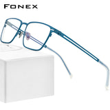 FONEX Titanium Glasses Frame Women Square Eyeglasses F85779