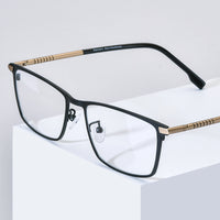 FONEX Titanium Glasses Frame Men Square Eyeglasses 85915