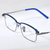 FONEX Titanium Glasses Frame Men Square Eyeglasses 85927