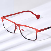 FONEX Pure Titanium Glasses Frame Men Square Eyeglasses F85806