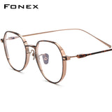 FONEX Pure Titanium Glasses Frame Men Square Eyeglasses F8316