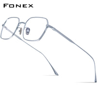 FONEX Pure Titanium Glasses Frame Men Square Eyeglasses DESKEY