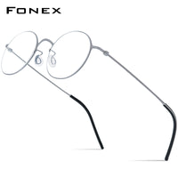 FONEX Titanium Glasses Frame Men Screwless Eyeglasses F85885