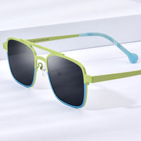 FONEX Pure Titanium Men Square Polarized Sunglasses F85789T