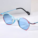 FONEX Titanium Women Cat Eye Polarized Sunglasses 85936T