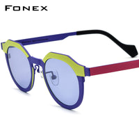 FONEX Titanium Women Cat Eye Polarized Sunglasses F85797T