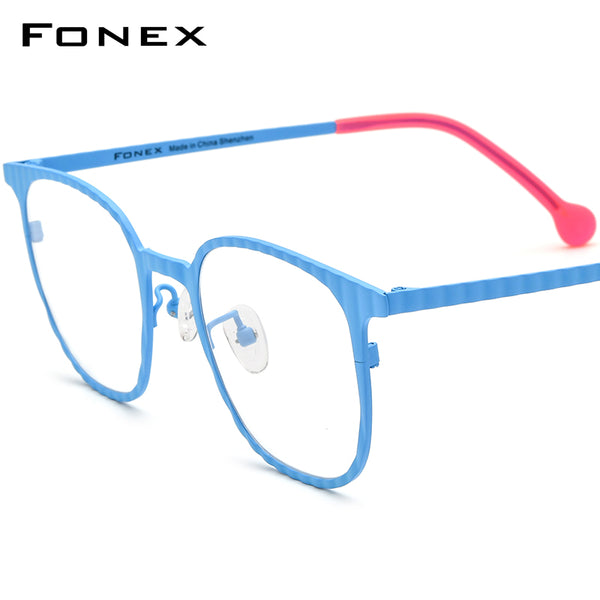 FONEX Titanium Glasses Frame Men Square Eyeglasses F85829