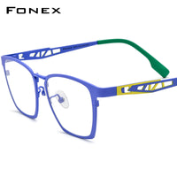 FONEX Pure Titanium Glasses Frame Men Square Eyeglasses F85839