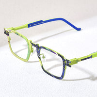FONEX Pure Titanium Glasses Frame Men Square Eyeglasses 85910